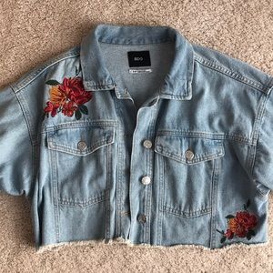 light blue denim jacket